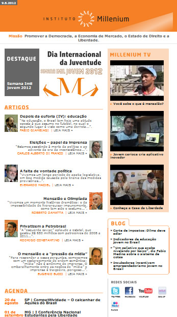 Newsletter 09 Agosto 2012