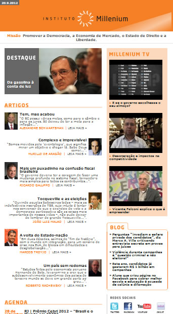 Newsletter 20 setembro 2012